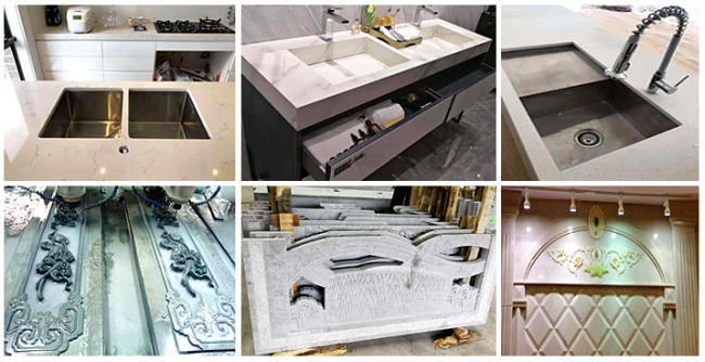 Muestra de m&aacute;quina de grabado en piedra