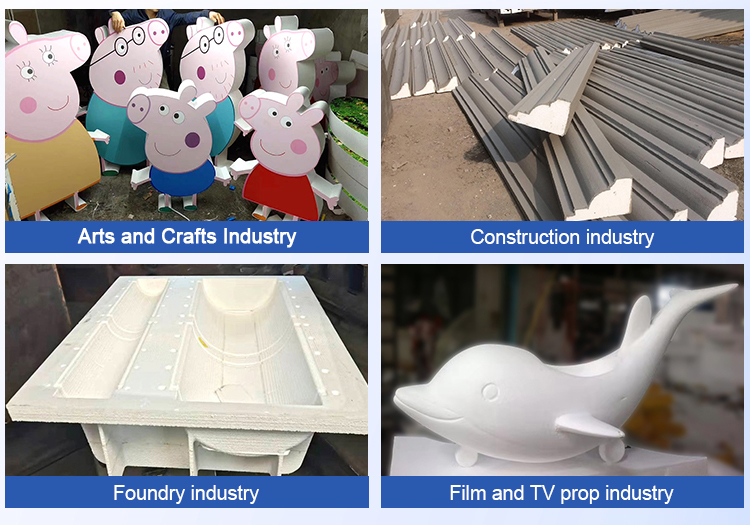 muestra de m&aacute;quina de corte de espuma