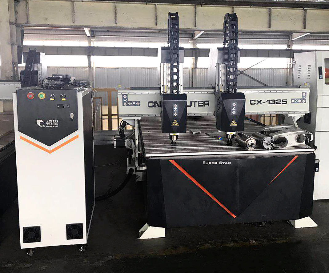 enrutador CNC de doble cabeza