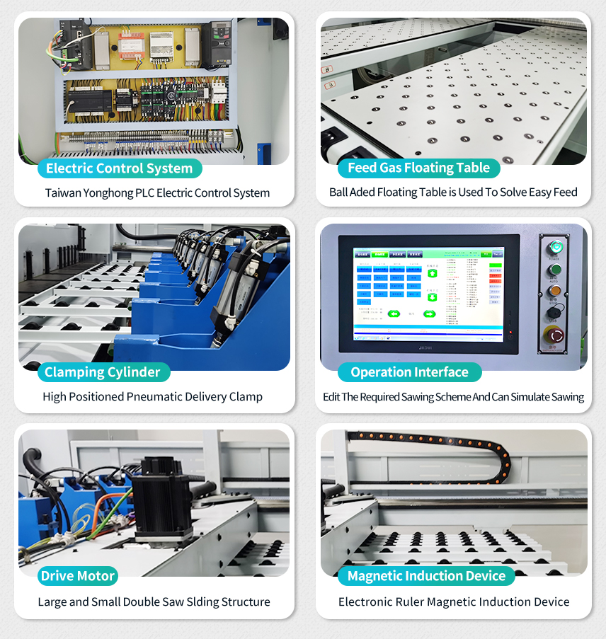 Detalle de la m&aacute;quina de sierra de vigas de madera