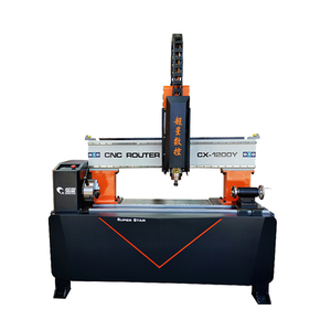 Superstar CNC CX -1200Y Máquina de talla de cilindro de carpintería pequeña
