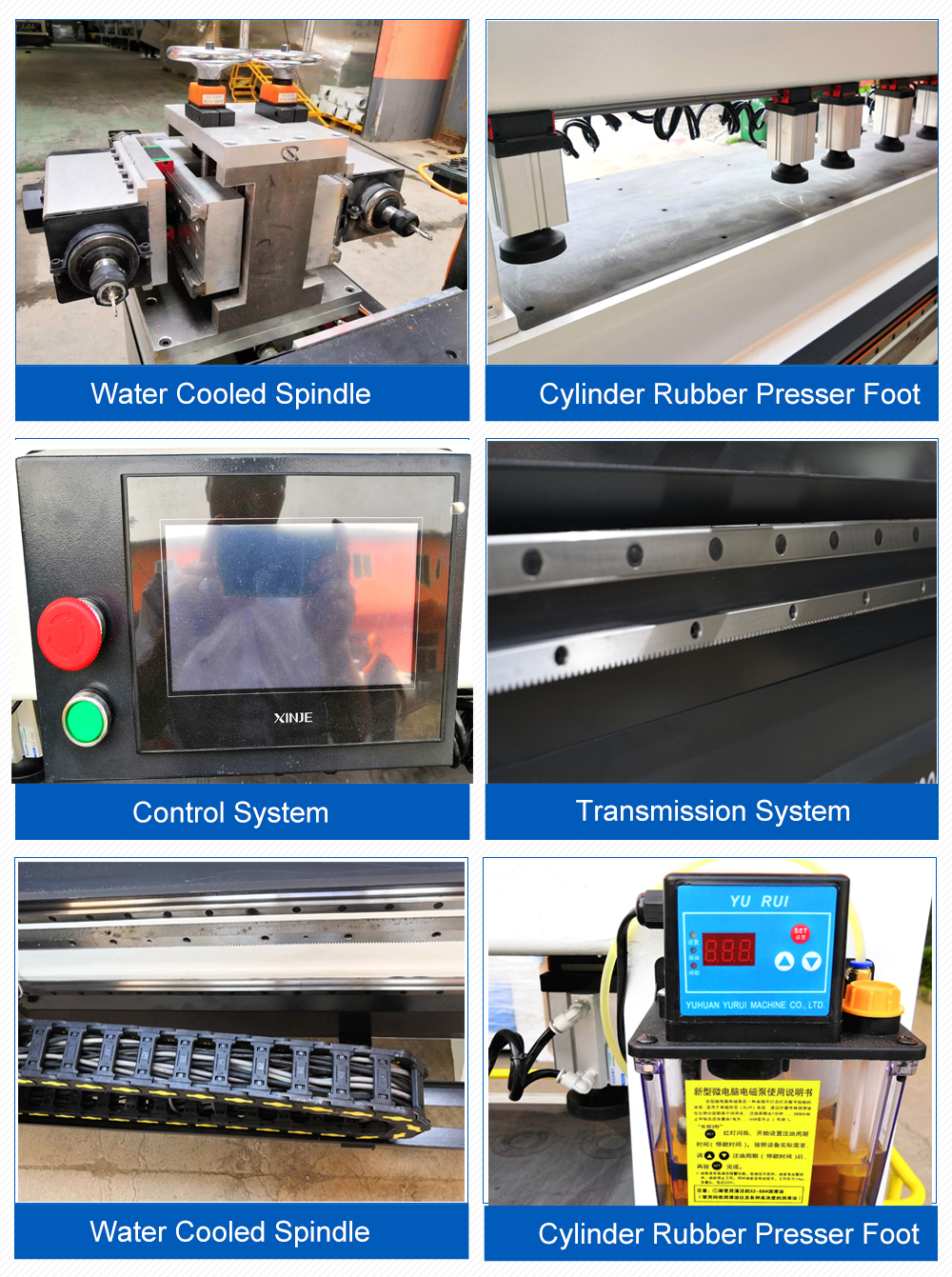 Detalle de la m&aacute;quina de taladro de madera