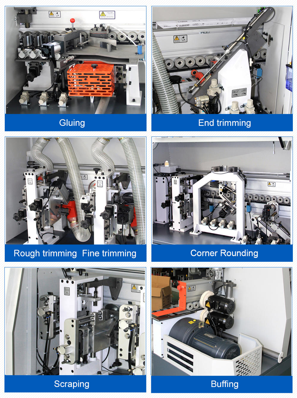detalle de la m&aacute;quina de bandas de borde