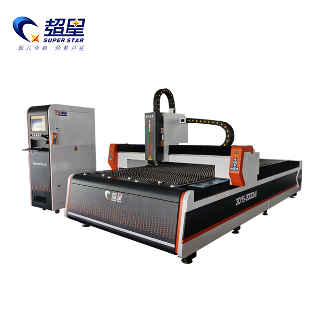Máquina de corte por láser de fibra Superstar CX-3015 para láminas de metal