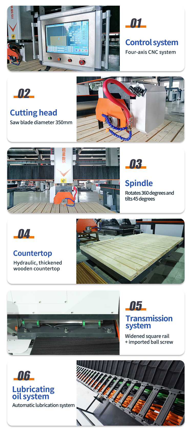 Detalle de la m&aacute;quina de corte de piedra