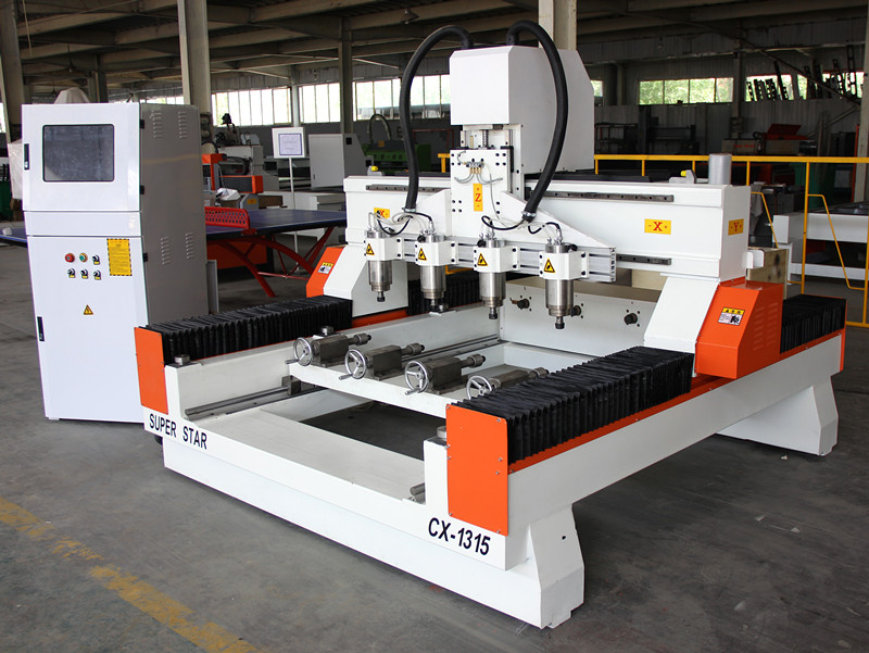 M&aacute;quina cil&iacute;ndrica de cuatro cabezas