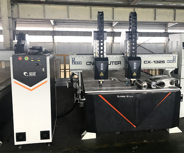 m&aacute;quina de tallado de madera de doble cabeza